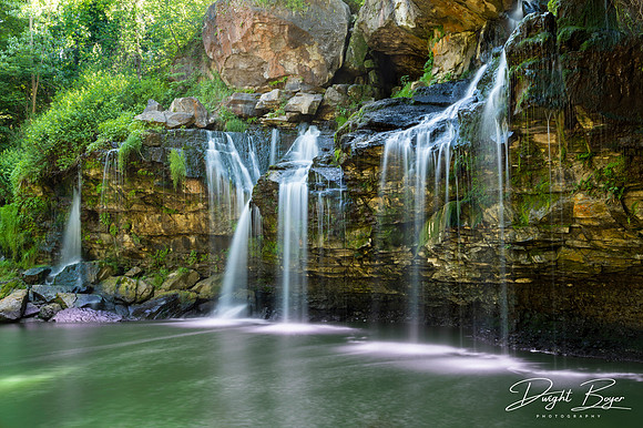 Akron Falls on Murder Creek was taken in Akron, New York in June of 2020